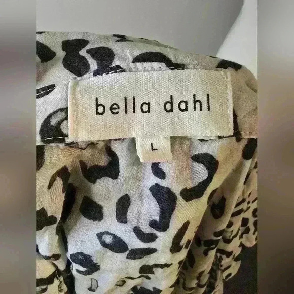 Bella Dahl Animal Print Super Soft Button-Up Shirt - Picture 9 of 9